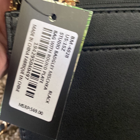 NWT STUDIO BADGLEY MISCHKA vegan leather black purse retail $69 - Picture 6 of 10